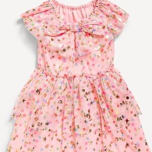 Pink Party Bow Tulle Dress